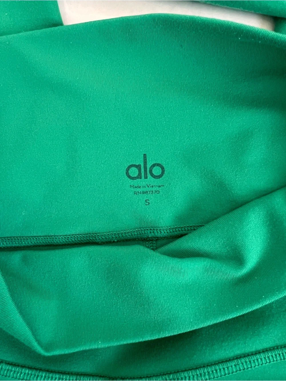 ALO Yoga 7/8 High Waist Airbrush Leggings in Emerald Green